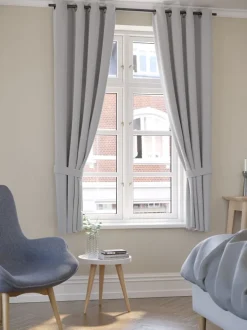 ANTEN Kraftige Gardiner|Gardin 1x140x175 Lysegrå