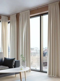 AUSTRA Kraftige Gardiner|Gardin 1x140x300 velour Beige