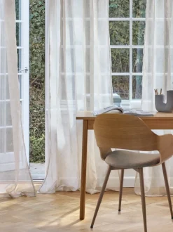 BIRKHOLM Tynde Gardiner|Gardin 1x140x245 blomster beige