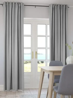 ROXEN Kraftige Gardiner|Gardin 1x140x245 Grå