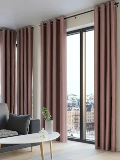 TOTAK Kraftige Gardiner|Gardin 1x140x300 fløjl Rosa