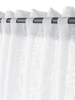 UNNEN Tynde Gardiner|Gardin 1x140x300 hørlook hvid