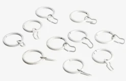 JYSK Tilbehør Til Stænger|Gardinring Ø19mm 10 stk/pk hvid