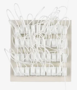 FLEXI Tilbehør Til Stænger|Glidere m/snor 40 stk/pk hvid