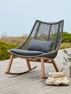 DANNEMARE Loungestole|Loungestole|Gyngestol grå