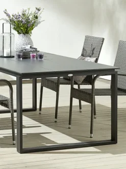 KOPERVIK Firkantede Haveborde|Runde Haveborde|Havebord B100xL215 grå