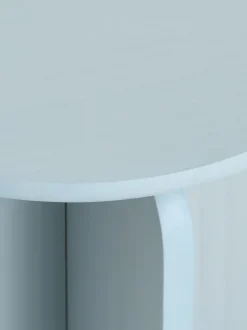 LYNGE Hjørneborde|Sofaborde|Hjørnebord Ø35 lyseblå