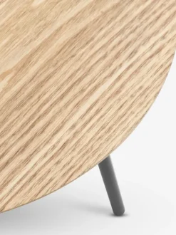 NYBO Hjørneborde|Sofaborde|Hjørnebord Ø40 egefarve/sort