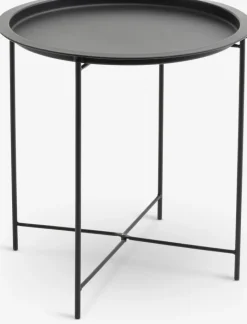 RANDERUP Hjørneborde|Sofaborde|Hjørnebord Ø47 Sort
