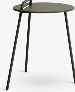 STAE Hjørneborde|Sofaborde|Hjørnebord Ø40 m/håndtag olivengrøn