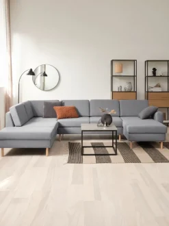 SVALBARD Sofaer Med Chaiselong|Hjørnesofaer|Hjørnesofa venstre Lysegrå