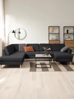 SVALBARD Sofaer Med Chaiselong|Hjørnesofaer|Hjørnesofa venstre Mørkegrå