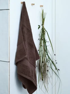 KARLSTAD Badehåndklæder|Gæstehåndklæder|Håndklæde 50x100 KRONBORG Mørkebrun