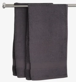 KARLSTAD Badehåndklæder|Gæstehåndklæder|Håndklæde 50x100 KRONBORG Mørkegrå