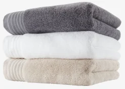 SORUNDA Badehåndklæder|Gæstehåndklæder|Håndklæde 50x100 KRONBORG Grå