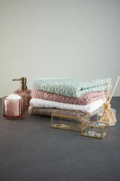 STIDSVIG Badehåndklæder|Gæstehåndklæder|Håndklæde 50x100 KRONBORG Hvid