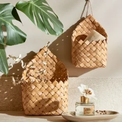 OPE Badeværelsesopbevaring|Diverse|Hængekurv 2stk/sæt træ