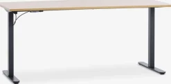 SVANEKE Hæve Sænkeborde|Hæve sænkebord 80x160 efarve/sort Eg