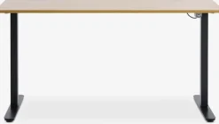 SVANEKE Hæve Sænkeborde|Hæve sænkebord 70x140 efarve/sort Eg