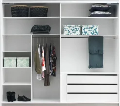 TARP Tilbehør Til Garderobeskabe|Garderobeskabe|Hylder 123x45 2 stk/pk hvid