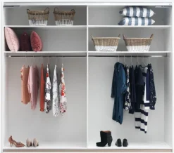 TARP Tilbehør Til Garderobeskabe|Garderobeskabe|Hylder 123x45 2 stk/pk hvid