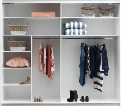 TARP Tilbehør Til Garderobeskabe|Garderobeskabe|Hylder 123x45 2 stk/pk hvid