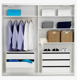 TARP Tilbehør Til Garderobeskabe|Garderobeskabe|Hylder 98x45 2 stk/pk hvid