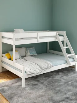 VESTERVIG Børnesenge|Køjeseng 90/140x200 inkl. stige hvid