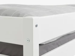 VESTERVIG Børnesenge|Køjeseng 2x90x200 inkl. stige hvid