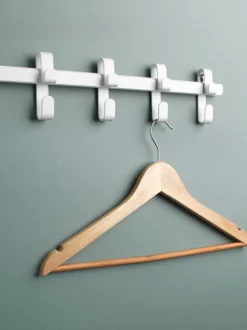 GALSTED Knagerækker|Knagerække 5 knager Hvid
