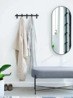 GALSTED Knagerækker|Knagerække 5 knager Sort