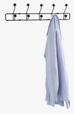 GREVINGE Knagerækker|Knagerække 5+5 knager Sort