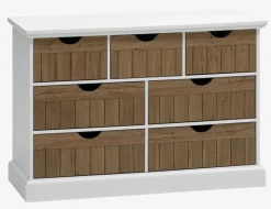 OLDEKROG Kommoder|Kommoder|Kommode 7 skuffer eg/hvid