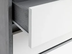 BILLUND Kommoder|Kommoder|Kommode 3 skuffer hvid/beton Hvid+Beton