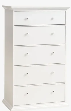 FREDENSBORG Kommoder|Kommoder|Kommode 5 skuffer hvid