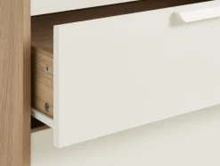 JENSLEV Kommoder|Kommoder|Kommode 4 skuffer eg/hvid Eg+Hvid