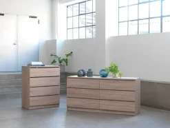 LIMFJORDEN Kommoder|Kommoder|Kommode 4 skuffer lys efarve Eg