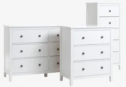 NORDBY Kommoder|Kommoder|Kommode 3 skuffer hvid