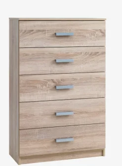 TAPDRUP Kommoder|Kommoder|Kommode 5 skuffer bred Eg
