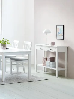 NORDBY Konsolborde|Konsolborde|Konsolbord 40x110 2 skuffer 1 hylde hvid