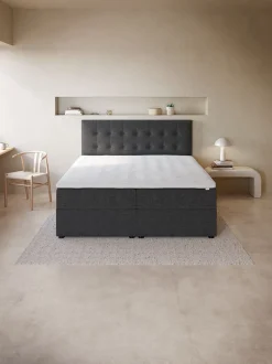 GOLD C50 STORAGE Andre Størrelser|180 X 200 Cm|Kontinentalseng 180x200 GOLD C50 m/opbevaring Grå-40