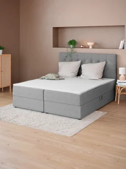 PLUS C40 STORAGE Andre Størrelser|180 X 200 Cm|Kontinentalseng 180x200 PLUS C40 m/opbevaring Grå-23