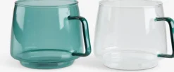 ANDERS Service|Krus glas 40cl Ø13xH18cm assorteret