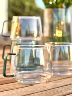 ANDERS Service|Krus glas 40cl Ø13xH18cm assorteret