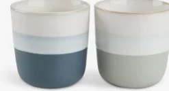 FREDERIK Service|Krus 20cl blå/grøn 2 stk/pk Blå,Grøn