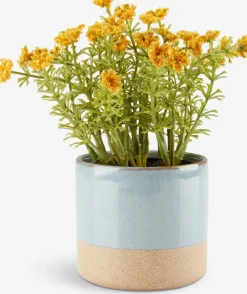 KALLE Kunstige Planter|Kunstig plante Ø13xH16cm Gul