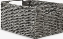 CASPERSEN Fletkurve Mv.|Kurv B17xL23xH13cm grå