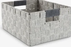 HALVDAN Fletkurve Mv.|Kurv B25xL33xH15cm grå