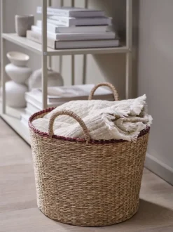 HERMAN Fletkurve Mv.|Kurv Ø37xH25cm søgræs