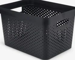 INFINITY Plastkasser|Kurv 17L plast Sort